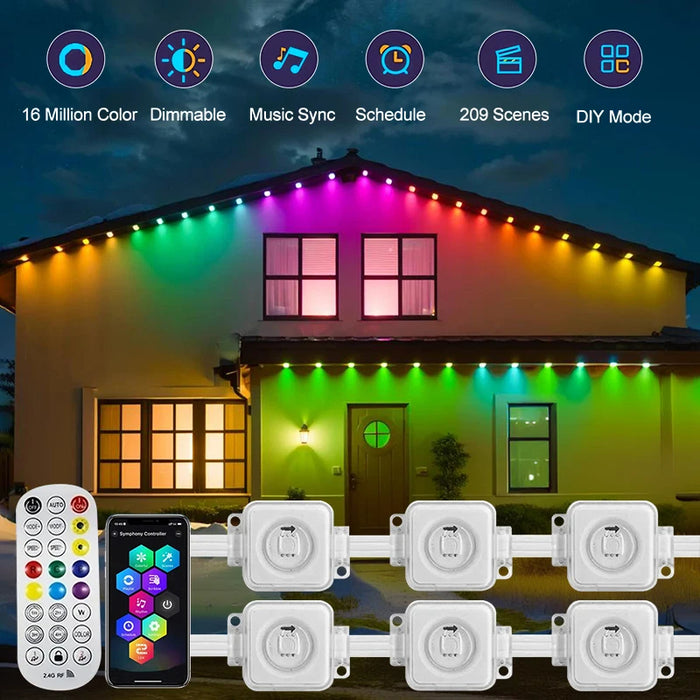 AuraBright - 2024 Outdoor RGB String Lights