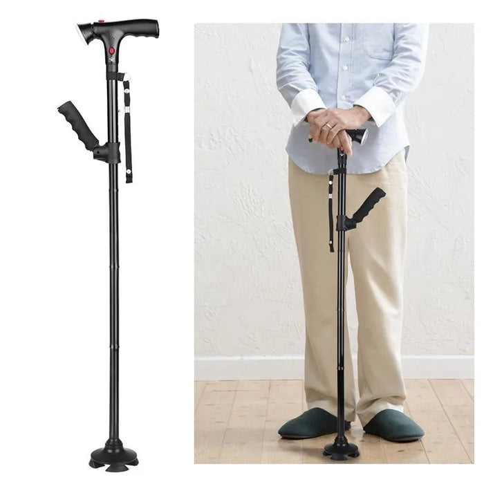 LuminCane: Premium Folding Cane with SOS Features