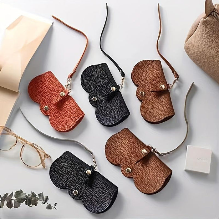 Soft Leather Sunglasses Bag