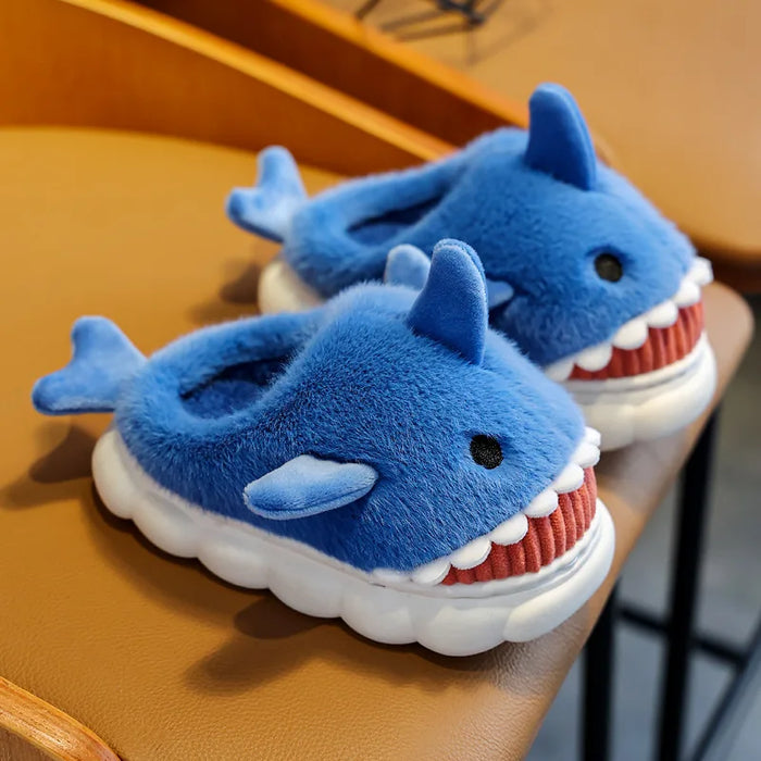 TinyToes Cartoon Shark Slippers