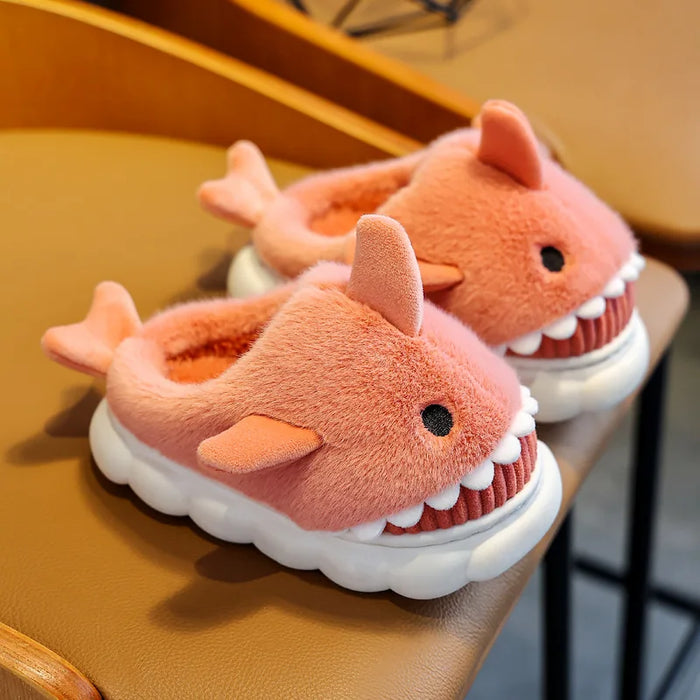 TinyToes Cartoon Shark Slippers