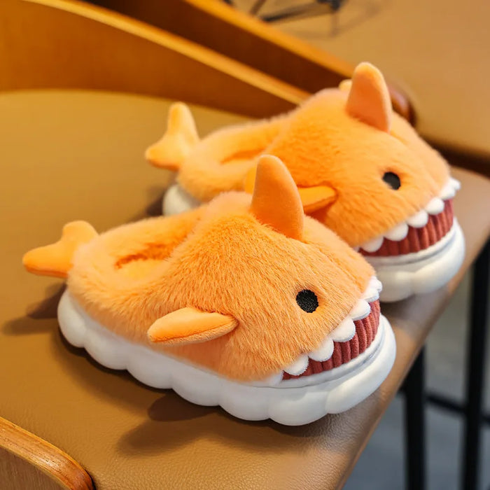 TinyToes Cartoon Shark Slippers