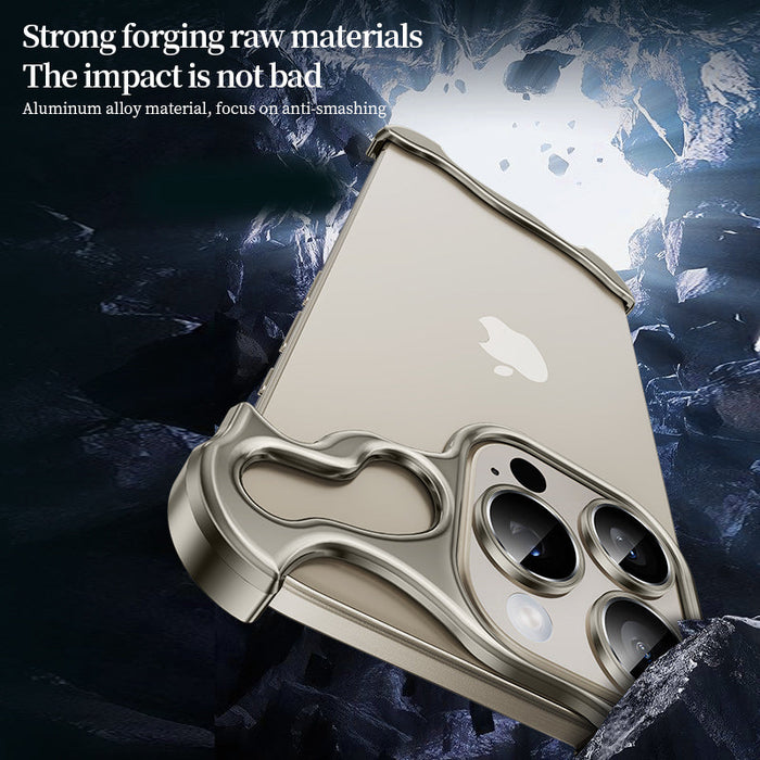 Luxury Alien Titanium Alloy Bumper Phone Case For iPhone