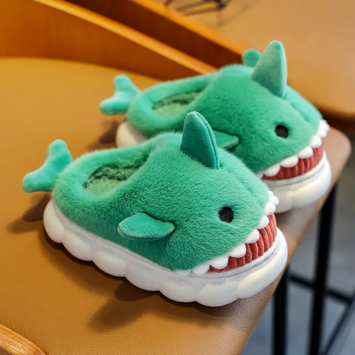 TinyToes Cartoon Shark Slippers