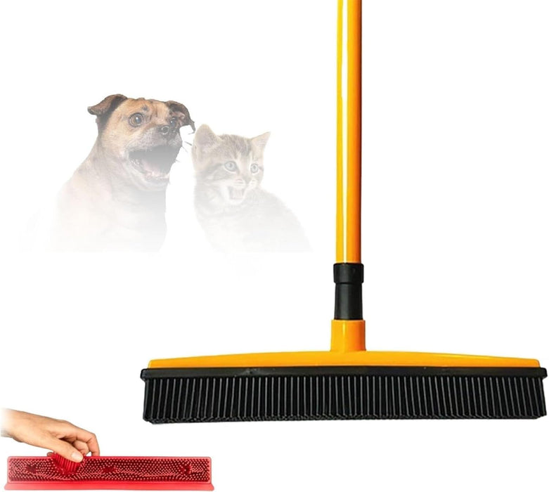 Pet Hair Removal Rubber Broom