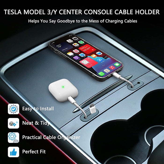 Tesla Model Y/3 Charging Hub 2017-2023 USB Cable Holder