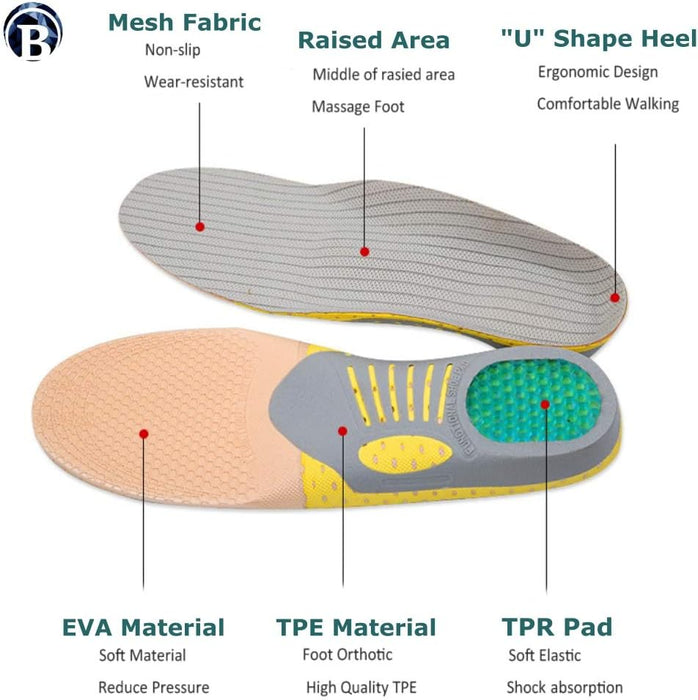 Breathable Mesh Orthotic Foot Pads