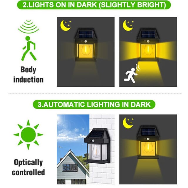 2024 New Outdoor Solar Wall Lamp