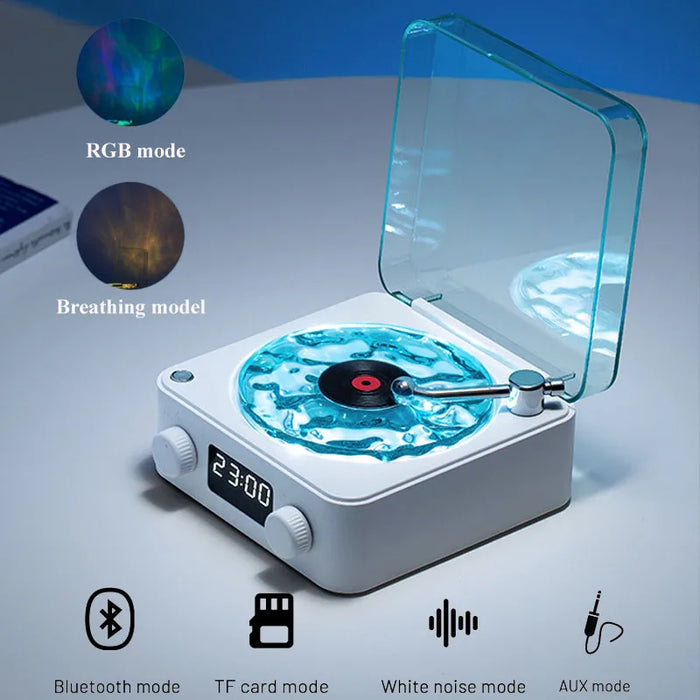 2024 Waves Retro Bluetooth Vinyl Record Player