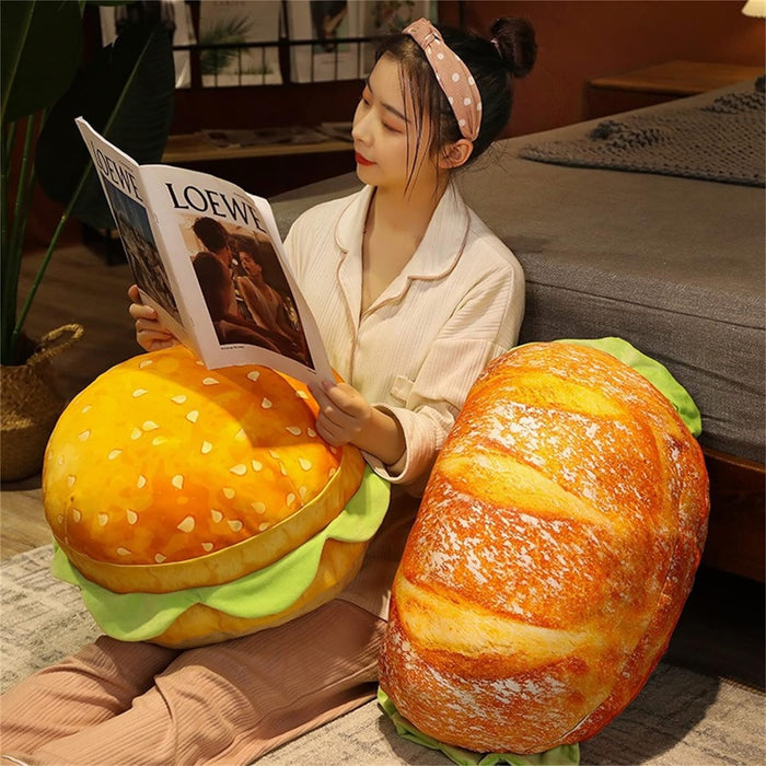 🔥LAST DAY SPECIAL SALE 66% OFF 🔥3D Simulation Plush Burger Pillow