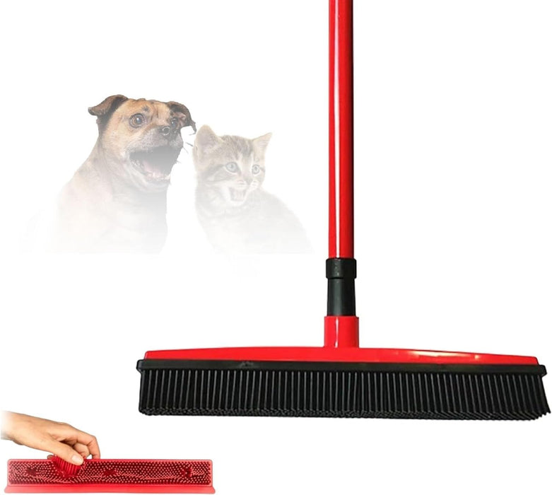 Pet Hair Removal Rubber Broom