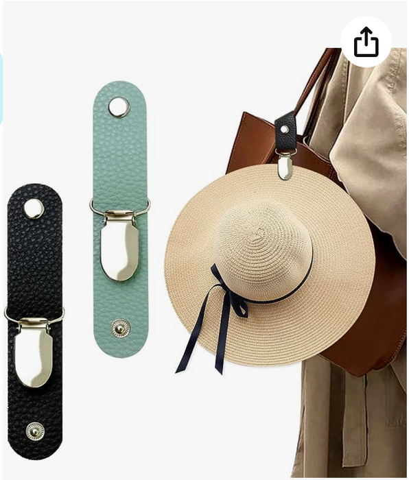 PU leather Hat Clip for Travel