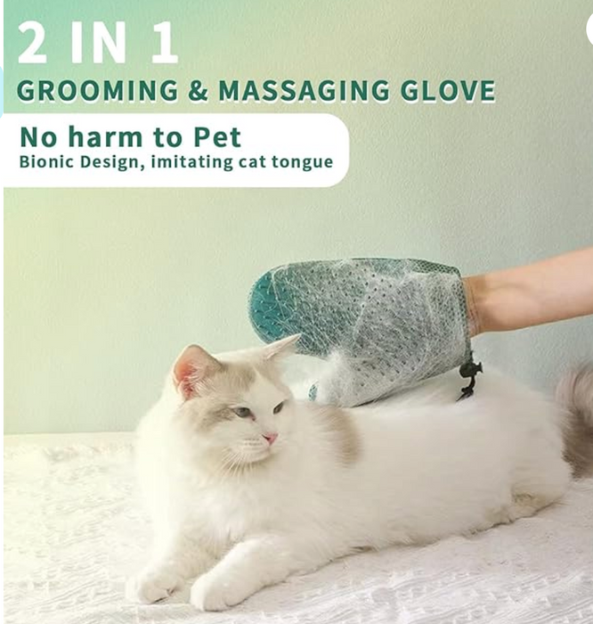 2 in 1 Pet Hair Glove & Pet Fur Remover Glove