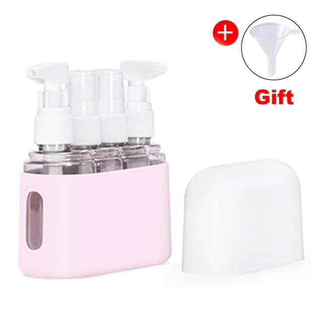 Mini Shampoo Dispenser Portable Travel Bottle Set