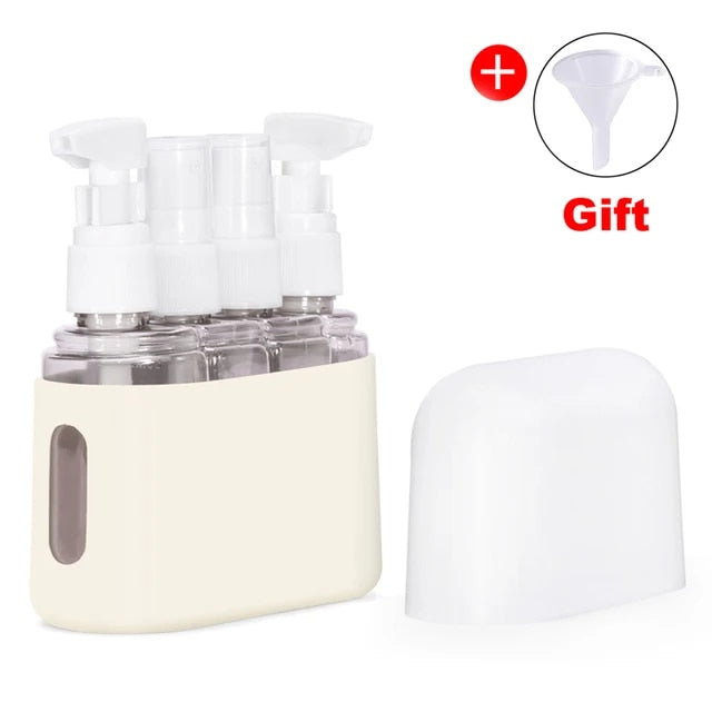 Mini Shampoo Dispenser Portable Travel Bottle Set