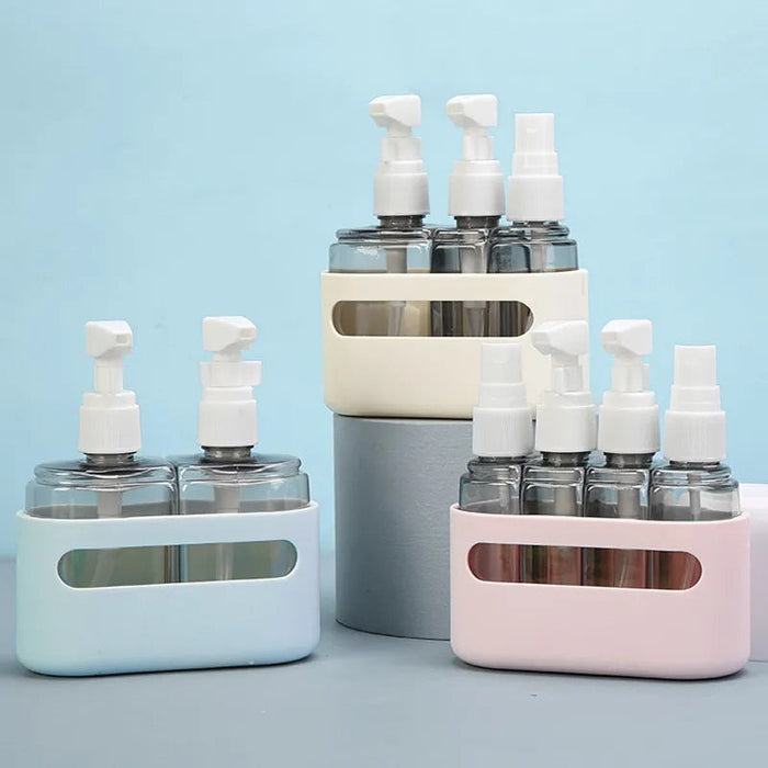 Mini Shampoo Dispenser Portable Travel Bottle Set