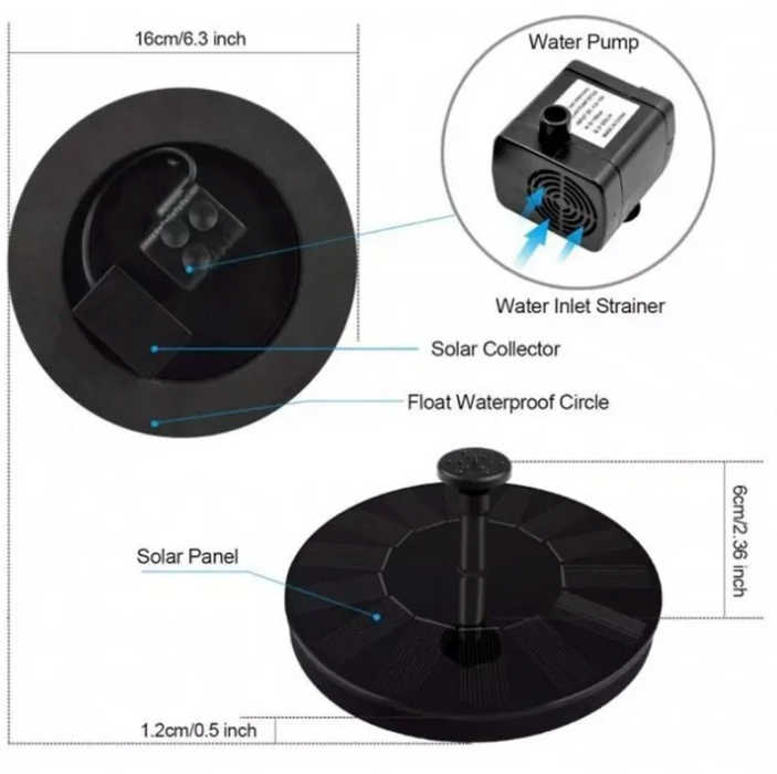 Mini Solar Water Fountain