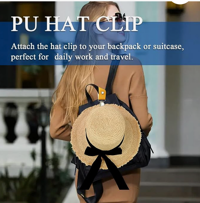 PU leather Hat Clip for Travel