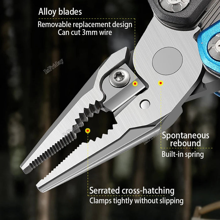 16 in 1 Adjustable Wrench Multitool Hammer