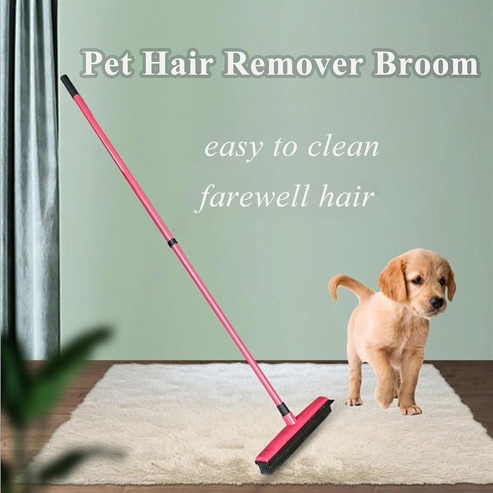 Pet Hair Removal Rubber Broom