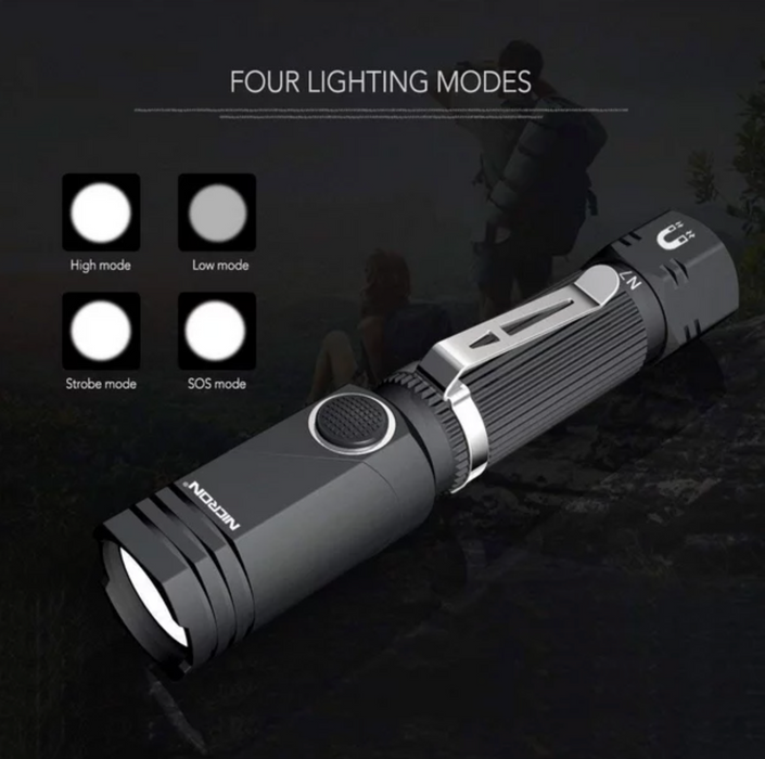 NICRON Outdoor 90 Degree Dual Fuel Flashlight