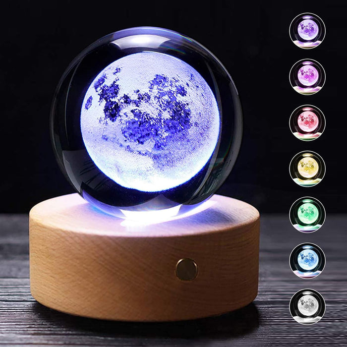 3D Crystal Ball with Led Light