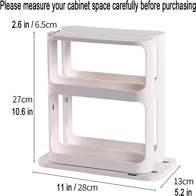 Double-Tier Rotating Spice Rack Organizer for Kitchen🔥 The Last Day 30% OFF 🔥