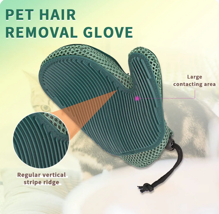 2 in 1 Pet Hair Glove & Pet Fur Remover Glove