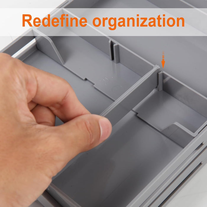 FlexiTier Expandable Drawer Organizer