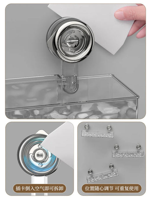 No-Drill Clear Wall Caddy