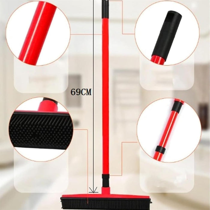 Pet Hair Removal Rubber Broom