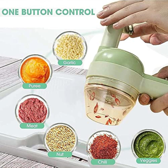 4 in 1 Electric Veg Cutter Set