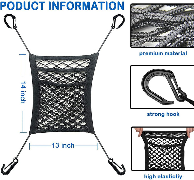 StretchGuard 3-Layer Car Mesh Organizer