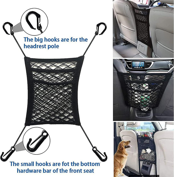 StretchGuard 3-Layer Car Mesh Organizer