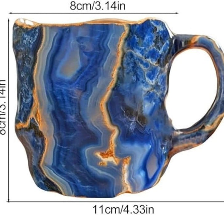 Natural Resin Mineral Crystal Coffee Cup