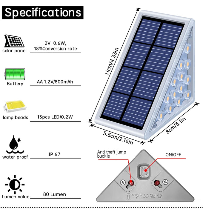 Solar Step Lights – Outdoor LED Stair & Deck Lights