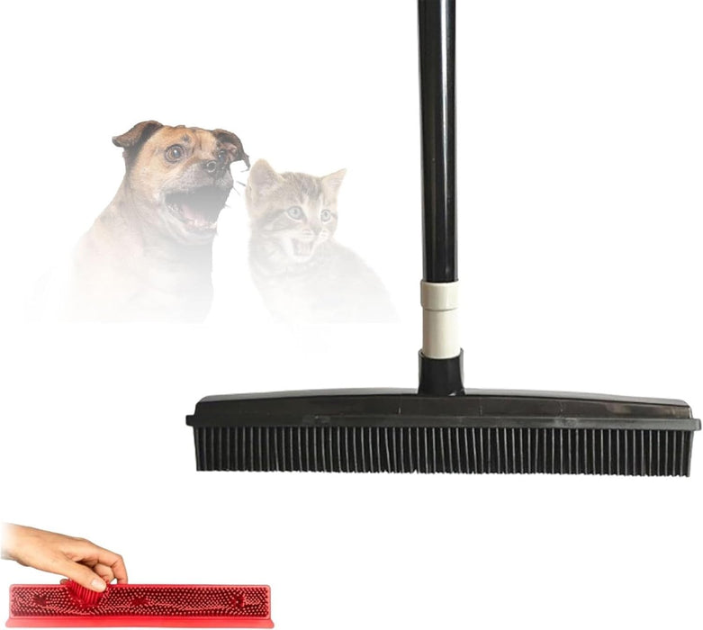 Pet Hair Removal Rubber Broom