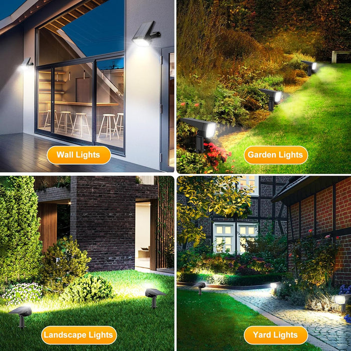 72 LEDs Solar Spot Lights Outdoor Waterproof