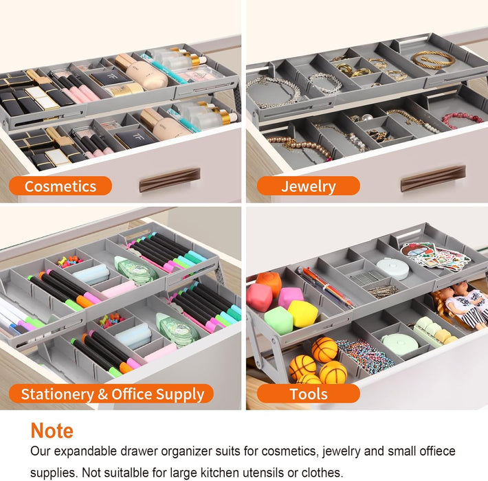 FlexiTier Expandable Drawer Organizer