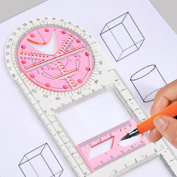 Nearockle Multifunctional Geometric Ruler