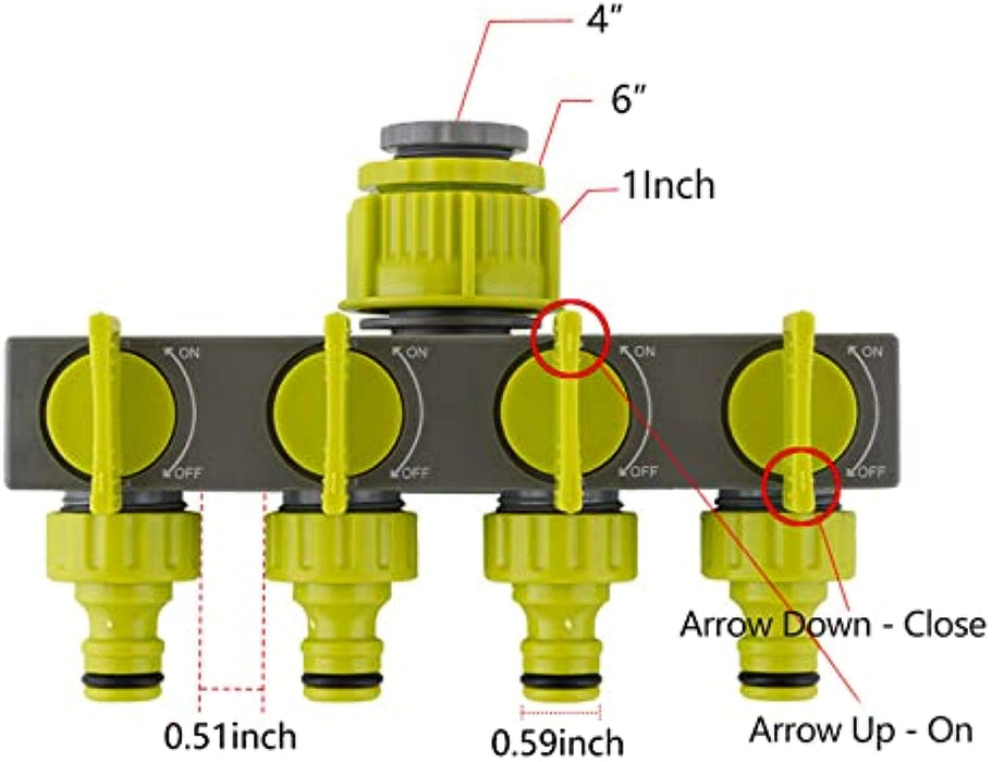 Splitter Water Pipe 4 Way