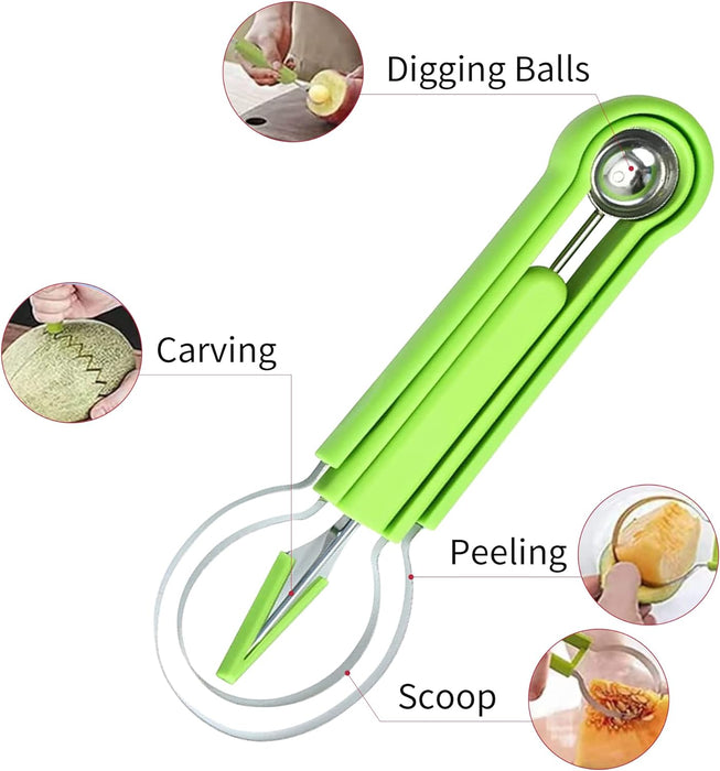 🔥LAST DAY SPECIAL SALE 60% OFF 🔥4 In 1 Stainless Steel Fruit Carving Tools Knife Kit