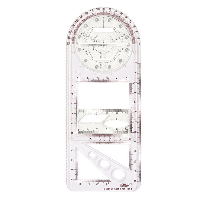 Nearockle Multifunctional Geometric Ruler