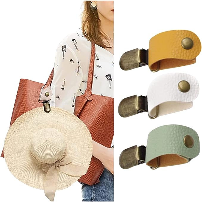 PU leather Hat Clip for Travel