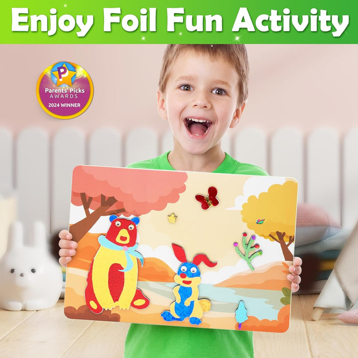 Foil Art Craft Activity for Kids