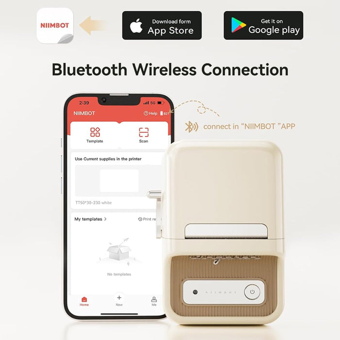 B21 Bluetooth Label Printer