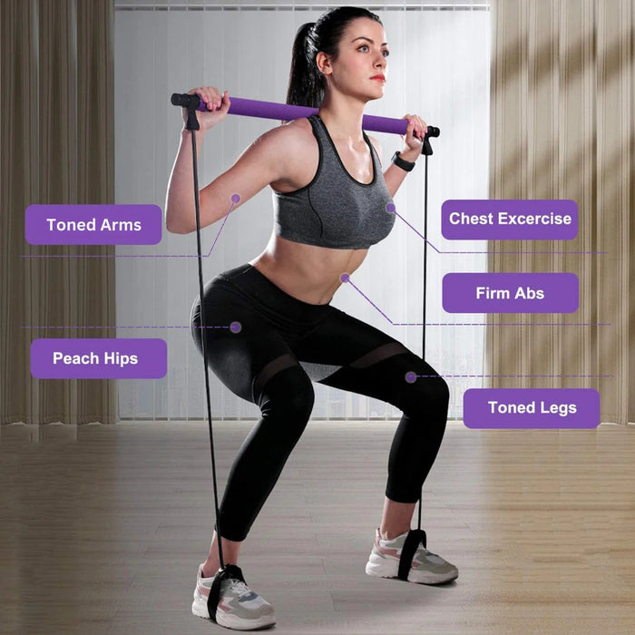 Pilates Bar Kit with Resistance Bands