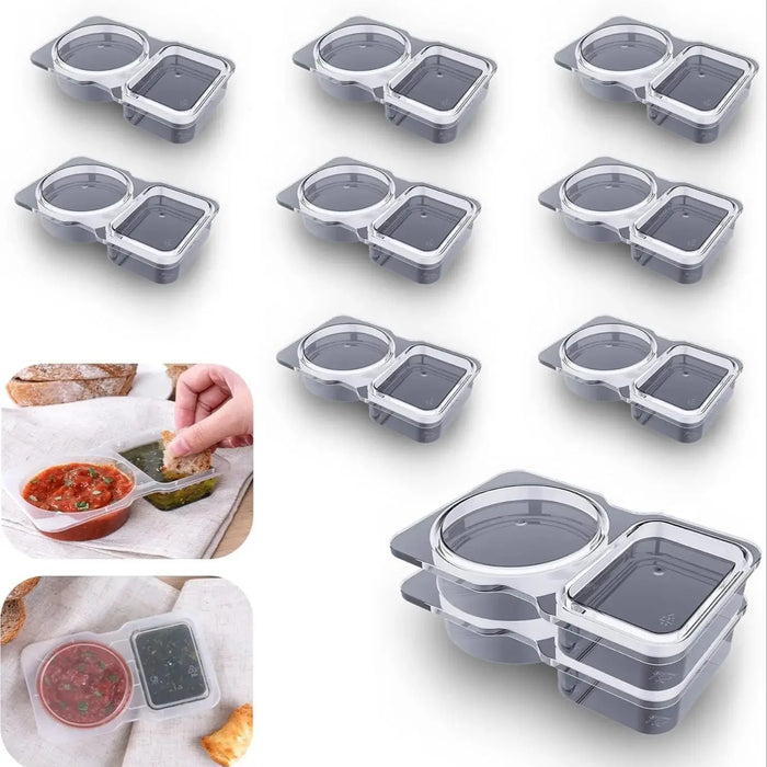 DualComp Snack & Sauce Containers