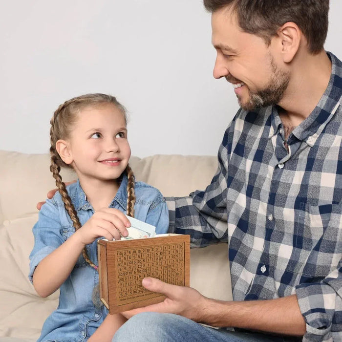 EcoSavvy Wooden Money Box