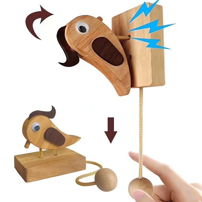 Creative Wooden Woodpecker Doorbell